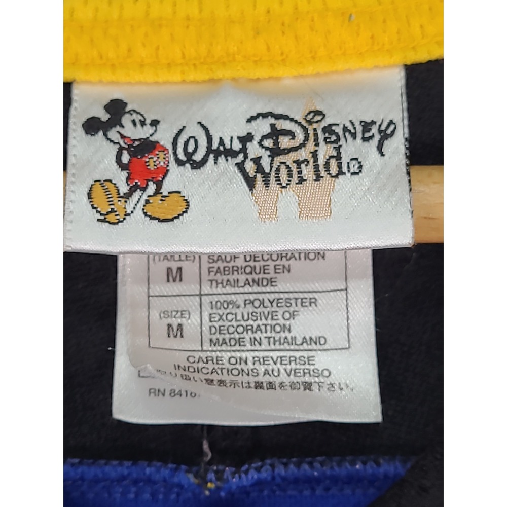 Walt Disney World Donalds Destroyers Hockey Jersey Mens Medium Blue Yellow VTG - Picture 4 of 10